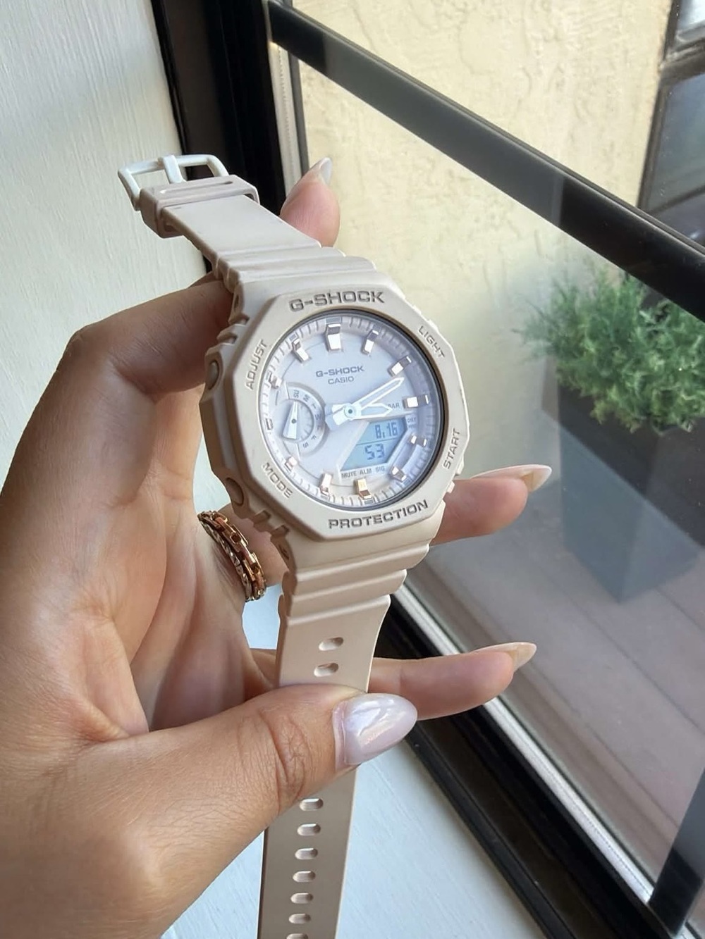 Casio G-Shock Beige Resin Watch - royal oak Casio